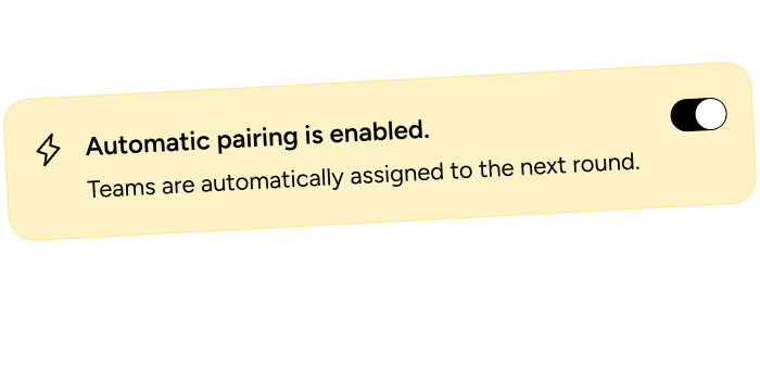 Toggle for automatic pairing